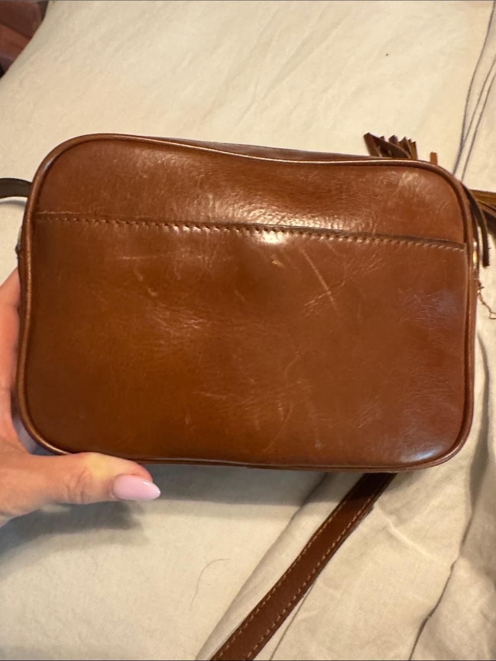 Patricia Nash Cognac Josie Crossbody Bag - Picture 6 of 16